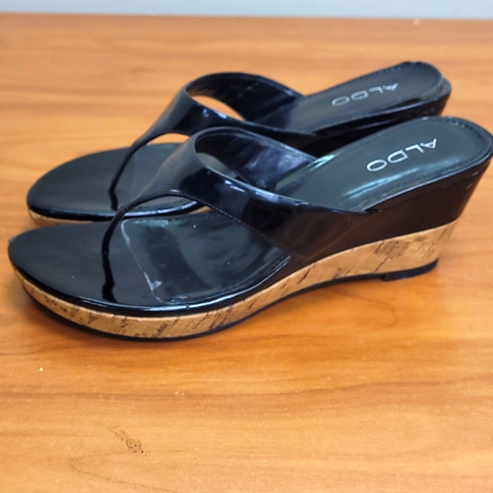 Aldo sz8,black lady's shoes